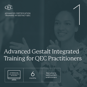 Advanced Gestalt Integrated Training for QEC Practitioners. Programme 1 (20 Sept 24 - 16 April 25). Payment plans available.