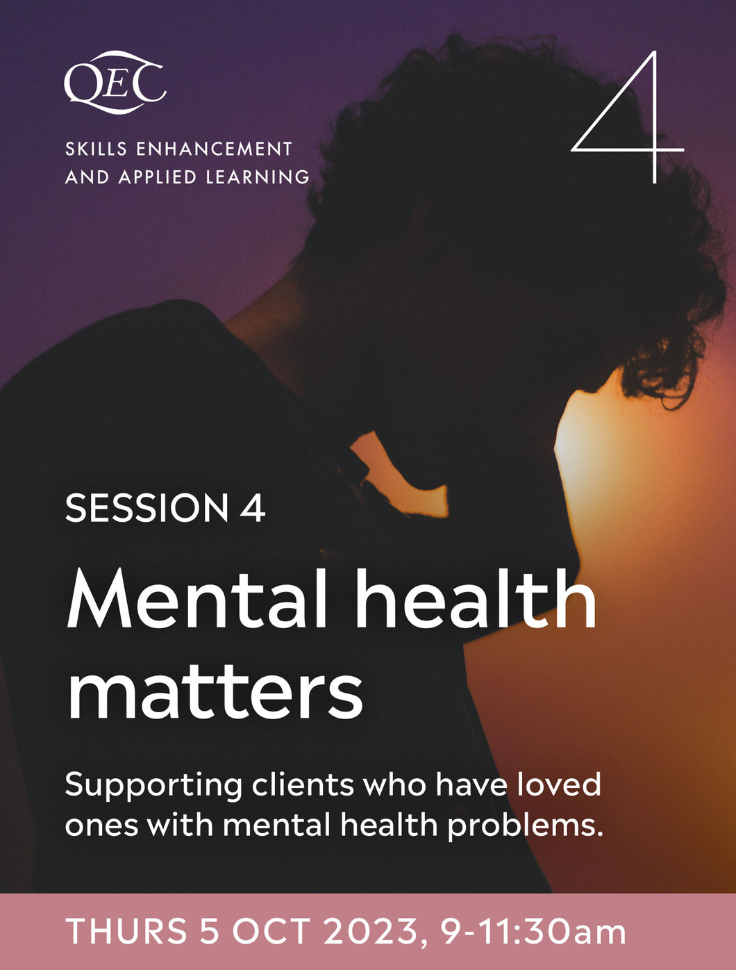 SEAL Session 4: Mental Health Matters - 5 Oct 23 (9-11:30am, UK time)